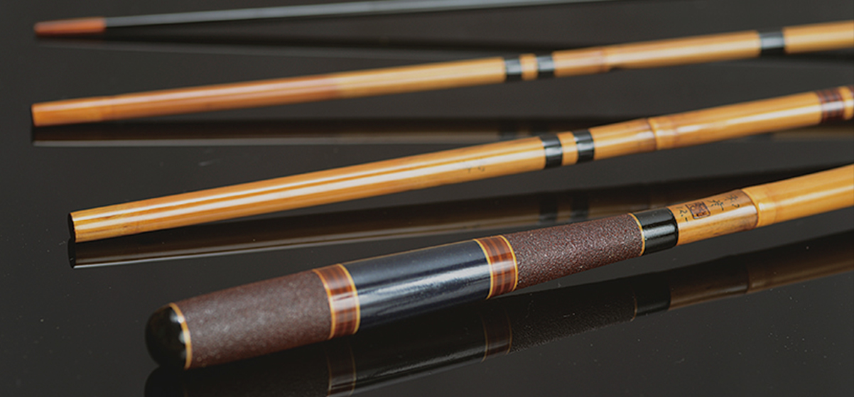 Kishu bamboo fishing rods