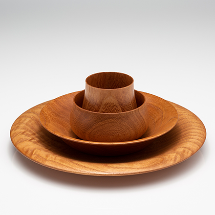 Paulownia wood Plate set